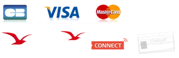 CB Visa MasterCard ANCV ANCV Connect Espèces Chèques