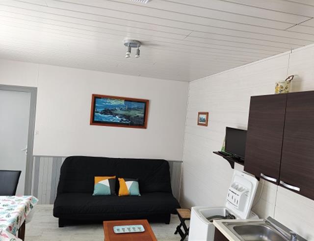 Salon - Location Gite 2/3 Personnes - Plomodiern