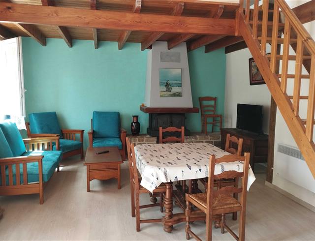 Salon - Gite Plomodiern - 4 personnes - Camping Kervella 
