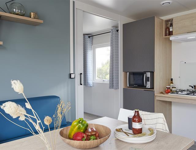 séjour cuisine - séjour mobil home pmr